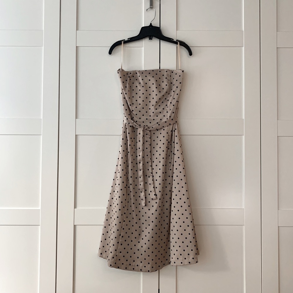 Satin Strapless Cocktail Dress